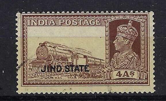 Image of Indian Convention States ~ Jind SG 117 FU British Commonwealth Stamp